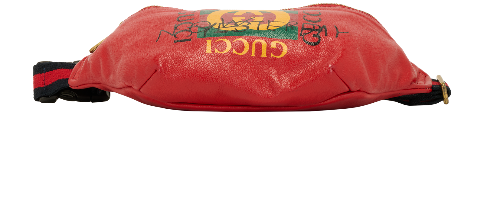 Coco Captain Logo Belt Bag, &pound;350, Handbags, Red, Leather, Top view